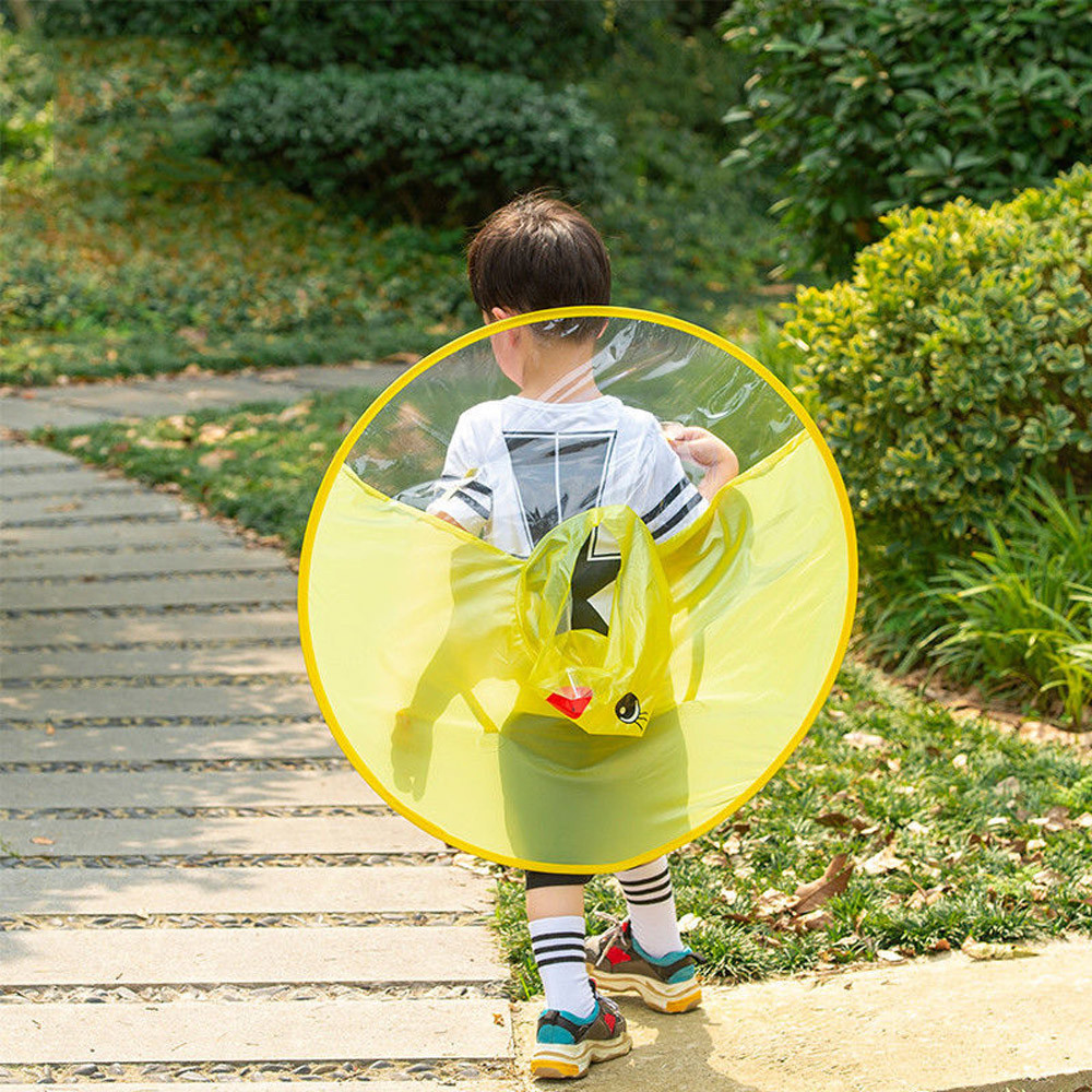Rain Coat UFO Duck Kids Baby Child 