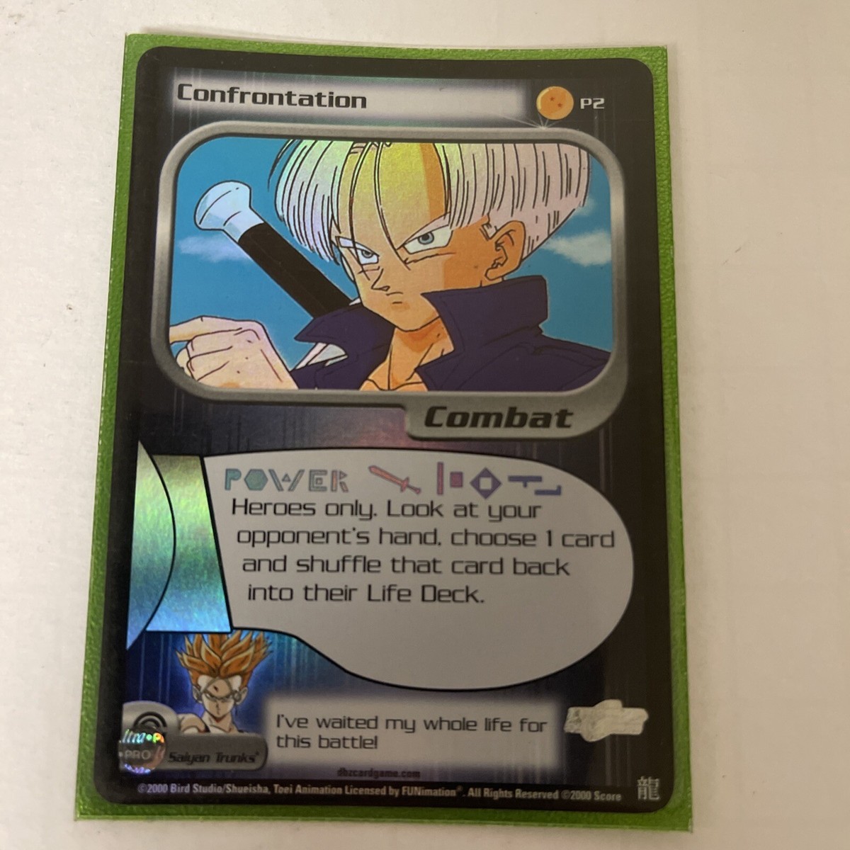 DBZ Dragon Ball Z Confrontation P2 Foil Holo Promo Card 2003 ULTRA