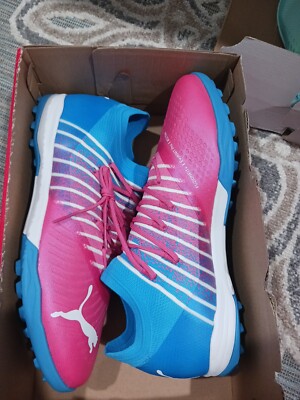 Puma 107160-01 Future Z 1.4 Create Pro Cage Pink / White / Blue Soccer Size 11.5