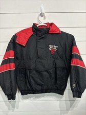 VINTAGE Chicago Bulls NBA Basketball Pullover Puffer Jacket 90s Jordan Youth M