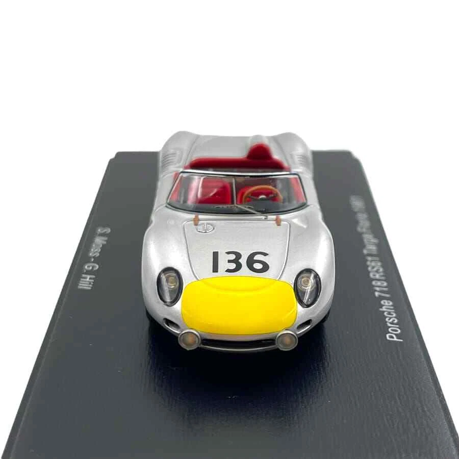 Modellino Auto Spark 1/43 Porsche 718 RS61 Targa Florio 1961 #136 Moss, Hill - Immagine 2 di 4
