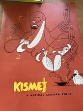 VINTAGE "Kismet" Souvenir Program & Ziegfeld Theatre NYC playbill - 1954!
