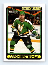 #118 1990-91 Topps Aaron Broten Minnesota North Stars