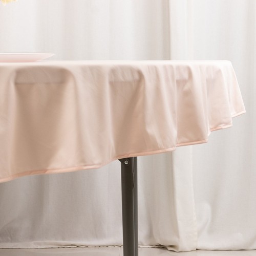 70" Blush Premium Scuba Round Tablecloth TABLECLOTH Wedding Table Linens Party - Picture 6 of 8