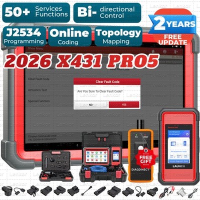2026 LAUNCH X431 PRO 5 PAD V+ Car Diagnostic Scanner Tool Programming Key Coding