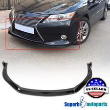 Fits 2013-2015 Lexus ES300h ES350 Front Bumper Splitter Spoiler Lip Glossy Black