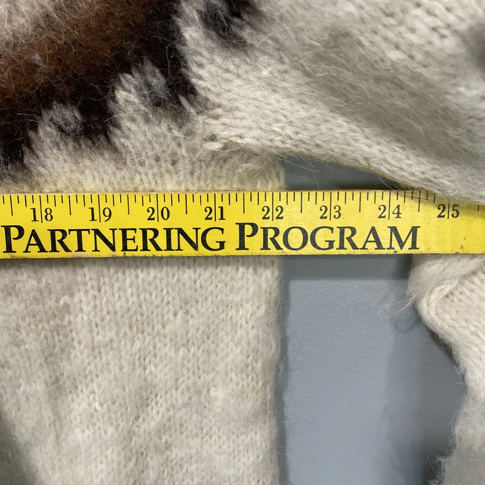 Vintage Handmade Oversized Alpaca Wool Sweater XL 44-45” Chest Soft - Image 2 of 4