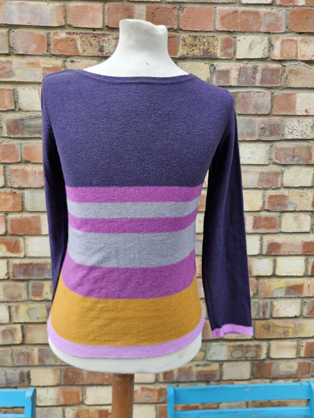 White Stuff Jumper Womens Tight Knit  Cotton Modal Wool Extremely Soft UK 8 - Sm image 2