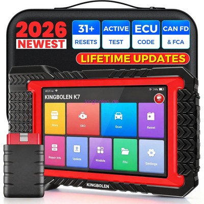 2026 KINGBOLEN K7 OBD2-Scanner Diagnosegerät CAN-FD ALLE System ECU Codierung BT