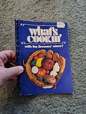Vintage 1983 What's Cookin with the Brewers' Wives? Milwaukee Brewers Cookbook