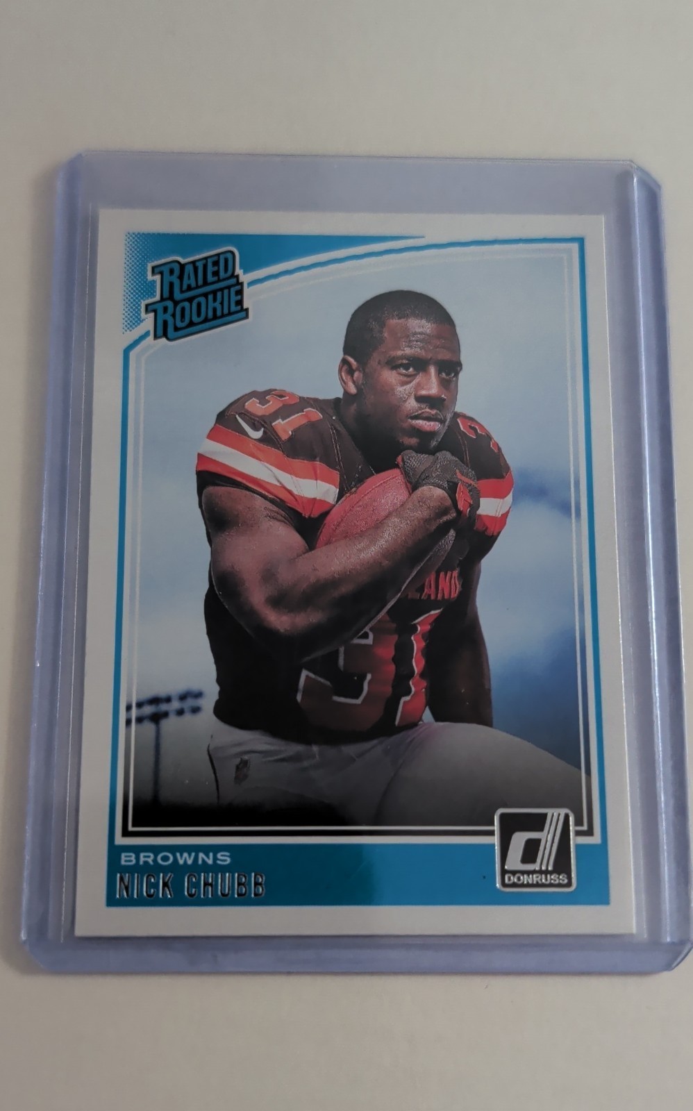 2018 Panini Donruss - Rated Rookie Nick Chubb #308 (RC)