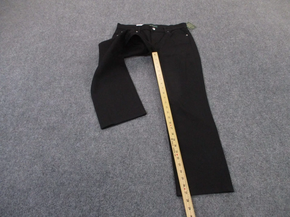 Ralph Lauren Jeans Women S Petite Black Denim Classic Straight Polo Stretch NEW - Image 3 of 4