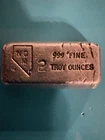 Rare Vintage NCM Nevada Coin Mart 2 Troy Ounce Silver Poured Bar 62.2 grams