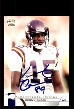 Signed Football Card Auto Kenny Clark 2002 Pacific #249 Minnesota Vikings