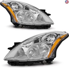 Compatible with Nissan Altima 2010-2012 4Door Sedan Headlights Assembly Chrome