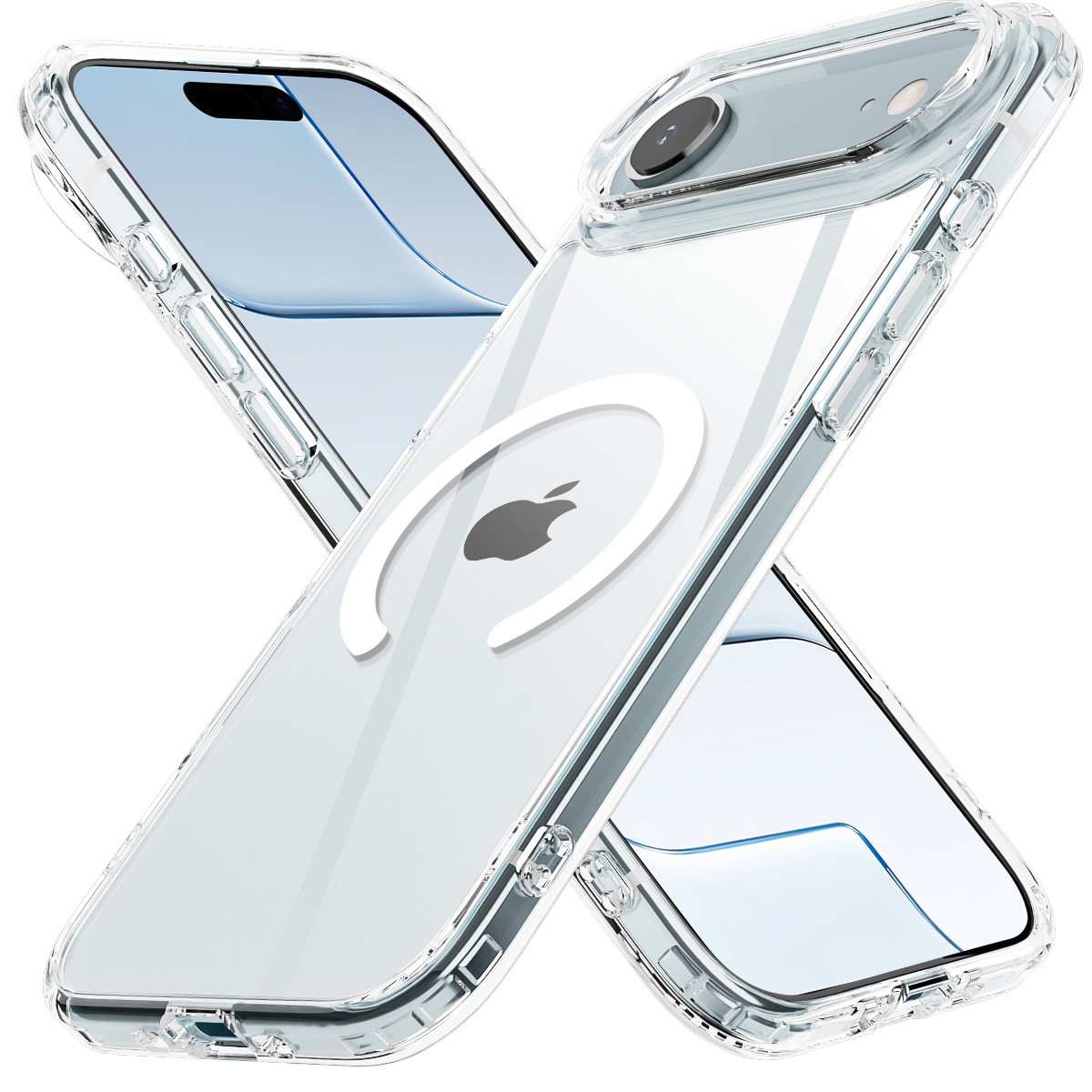 For iPhone 17 Pro Max 17 Air Clear Magnetic Case Shockproof
