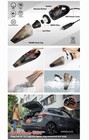 Portable High Power Black Car Vacuum Cleaner for Interior Detailing — photo 2