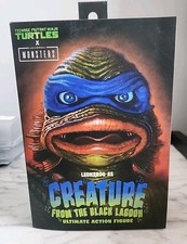 NECA TMNT x Universal Monsters Leonardo as Creature from the Black Lagoon