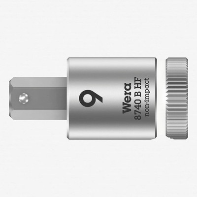 Wera 003041 3/8'' Drive Zyklop Hex-Plus Bit Socket with Holding Function 9.0 mm