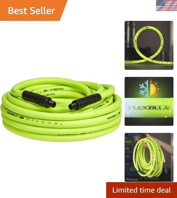 Heavy Duty 1/2 in. x 50 ft. Air Hose - Ultimate Hybrid Flexibility in ZillaGreen
