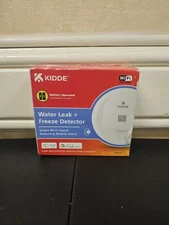 Kidde Smart Water Leak and Freeze Detector, Wi-Fi Enabled, Battery Operated