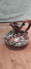 Jasba Keramik Vintage Lava Jug. Germany 545 Dripped Glaze pottery