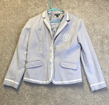 tommy hilfiger large womens blazer Light Blue