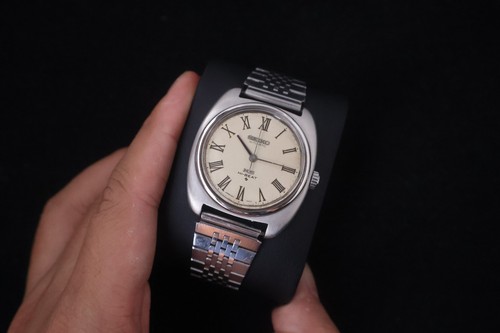 (SERVICED) Rare Vintage 1970 King Seiko Hi-Beat Roman Dial 25 Jewels Medallion  - Picture 8 of 16