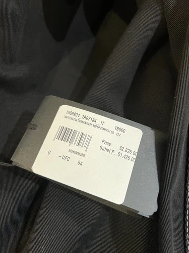 VERSACE ABBIGLIAMENTO Gabardine Single breasted Coat In Black Men Sz 54 $2825 image 14