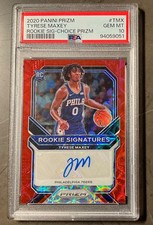 Tyrese Maxey - 2020-21 Panini Prizm - Rookie Signatures - Choice Prizm PSA 10