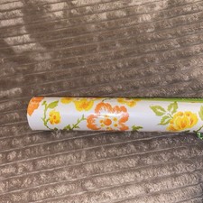 Vtg Kwik Kover II Contact Paper Floral Yellow...