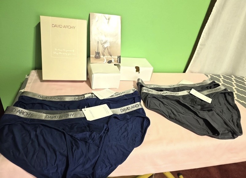 DAVID ARCHY  Men Micro Modal Pouch Bikini Briefs NEW BOXED  MEDIUM (4x)