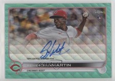 2022 Topps Chrome Rookie Aqua Wave Refractor 152/199 Reiver Sanmartin Auto nd3