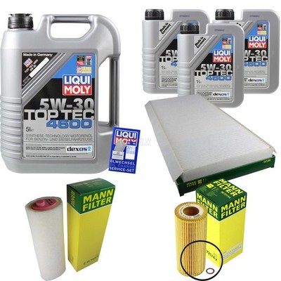 INSPEKTIONSKIT FILTER LIQUI MOLY ÖL 8L 5W-30 für BMW X5 E53 3.0d