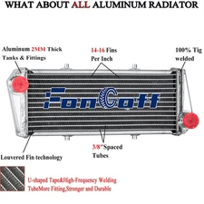Aluminum Radiator Fit Ultralight Rotax 912i / 912 / 914 UL 4-Stroke Engine