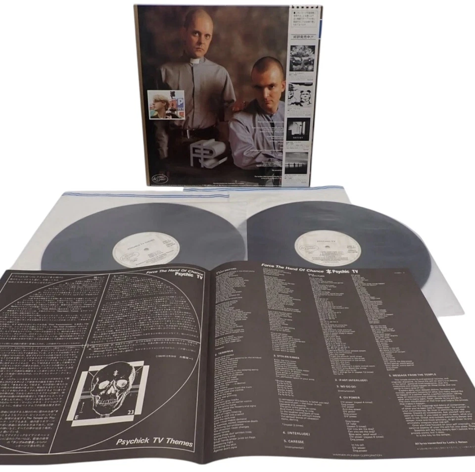 Psychic TV Force The Hand Of Chance WEA P-5621~2 Japan W/Obi Record Vinyl Foto 3 de 4