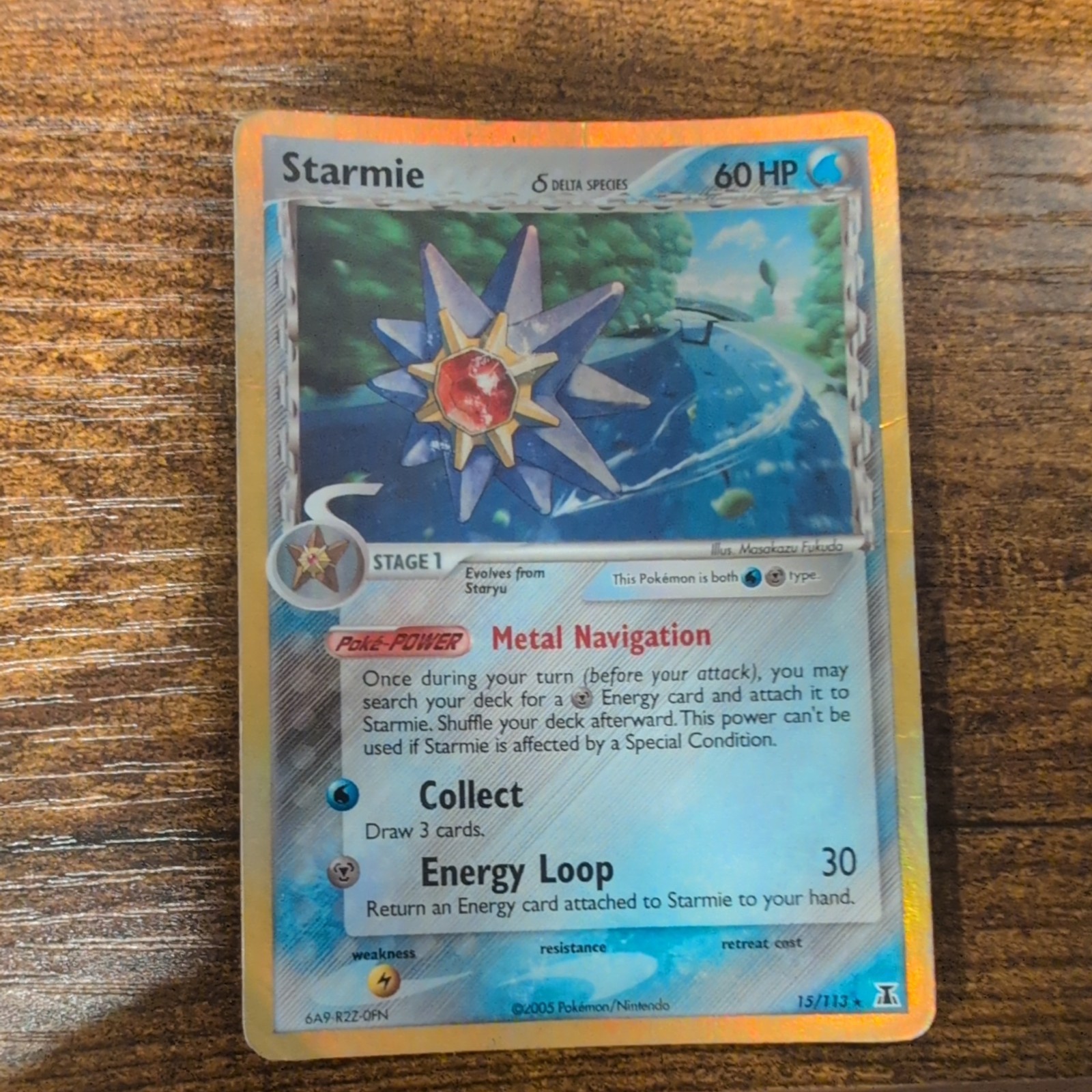 Pokémon TCG Starmie (Delta) EX Delta Species 15/113 Holo Holo Rare