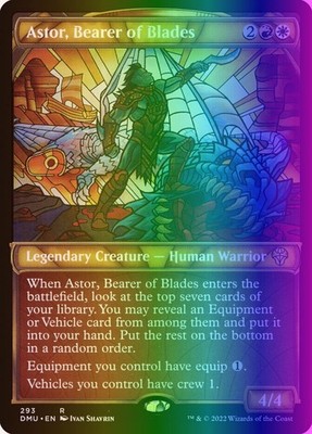 MTG Astor, Bearer of Blades (293/552) Dominaria United LP FOIL