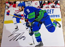 CONOR GARLAND SIGNED 8X10 MATTE PHOTO VANCOUVER CANUCKS (B)