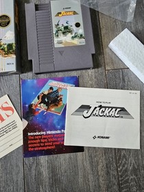 Jackal CIRCLE SEAL 1ST PRINT NES Nintendo  CIB Complete  MINT 100% Original 💥