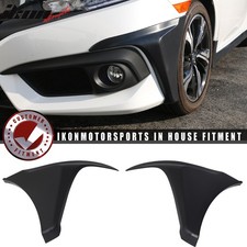 Fits 16-18 Honda Civic Hfp Style Front Bumper Lip Splitter Side Corner Apron Pp Fits 16-18 Honda Civic Hfp Style Front Bumper Lip Splitter Side Corner Apron Pp