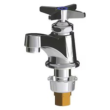 Chicago Faucet 700-E74coldabcp Manual Low Arc Bathroom Faucet, Single Hole