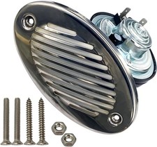 12V 125DB Stainless Steel Marine Boat Horn with Screws