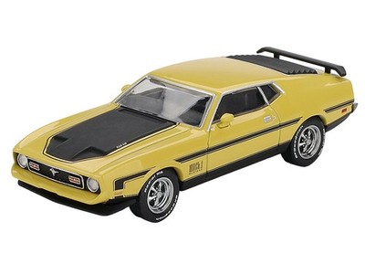 Ford Yellow Mustang 限定版 1/50 FORD MUSTANG MACH 1 GRABBER YELLOW 1/64 DIECAST MODEL CAR BY MINI