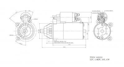 Nuevo arranque para camioneta Ford Ranger 91-97 3,0 L V6 FO2Z-11002-A Foto 2 de 4