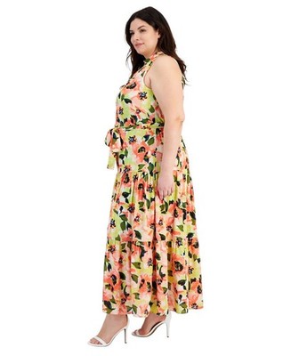 boho beach maxi dress Halter Maxi Dress With Ruffle