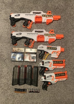 Nerf Ultra Lot Of 5 2 Select, 2 Ultra 2s, 1 Ultra 5 With Extras