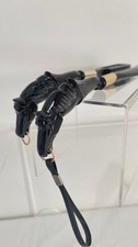 VTG 1950s MCM Horse Equestrian Shoe Horn Brush Set Handle Japan Plastic Brass