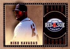 2022 Salem Red Sox Choice #15 Niko Kavadas - GOOD South Bend Mishawaka Indiana