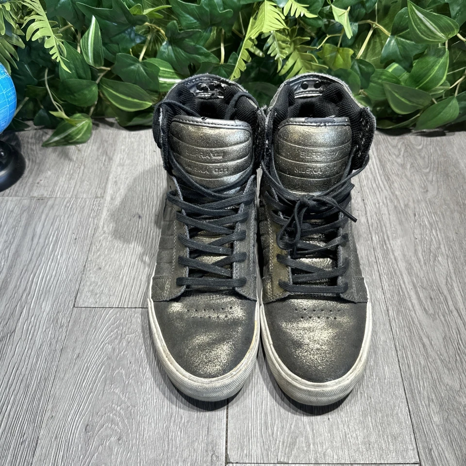 Supra Skytop Muska 001 Zapatillas Altas Estaño Metálico Mujer Talla 9 Foto 2 de 4